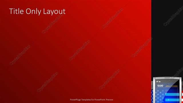 Title Only presentation slide layout