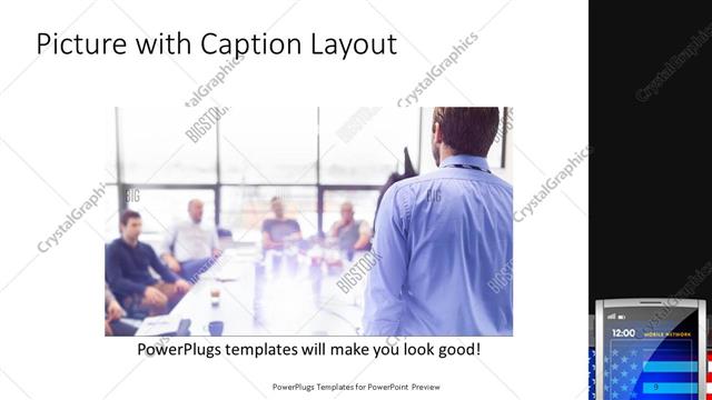 Picture with Caption presentation slide layout