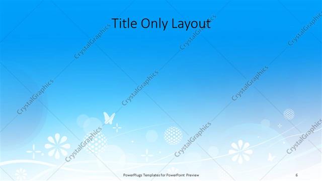 Title Only presentation slide layout