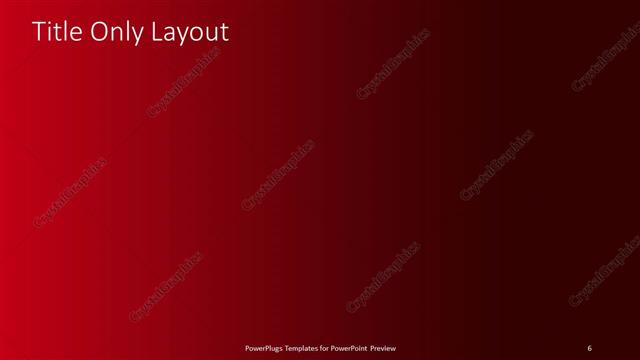 Title Only presentation slide layout