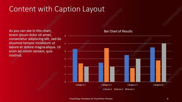 Content with Caption presentation slide layout