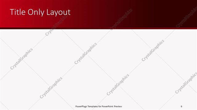 Title Only presentation slide layout