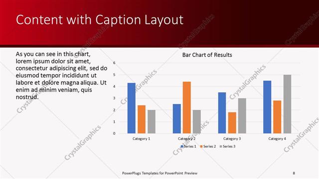 Content with Caption presentation slide layout