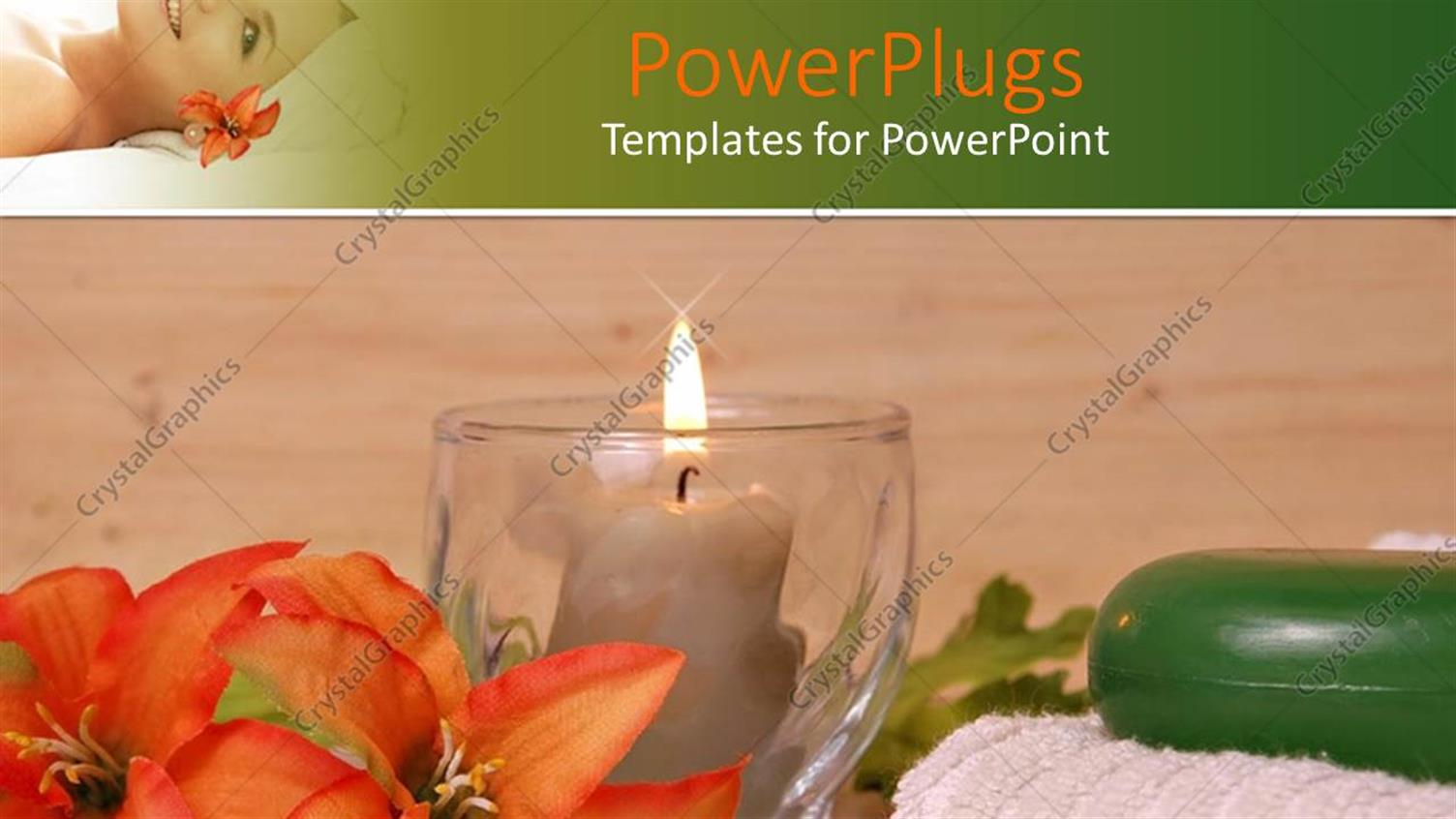 Featuring Towel Flower Candle Beside a Glass Cup with a Candle