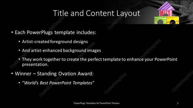Title and Content presentation slide layout