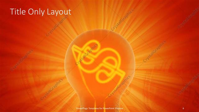 Title Only presentation slide layout