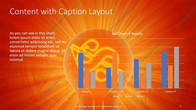 Content with Caption presentation slide layout