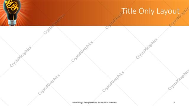 Title Only presentation slide layout