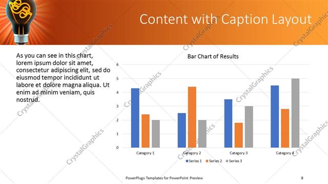 Content with Caption presentation slide layout