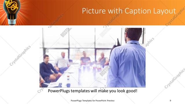Picture with Caption presentation slide layout