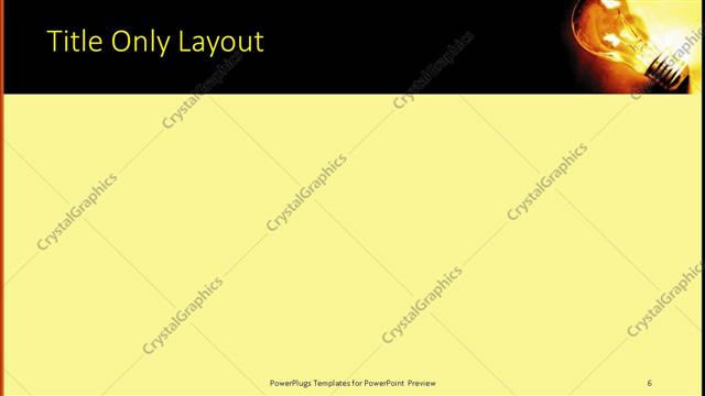 Title Only presentation slide layout