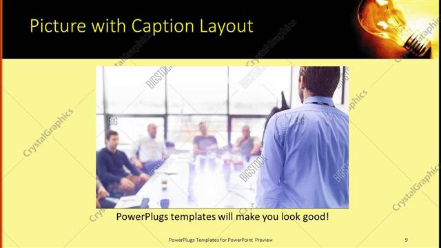Picture with Caption presentation slide layout