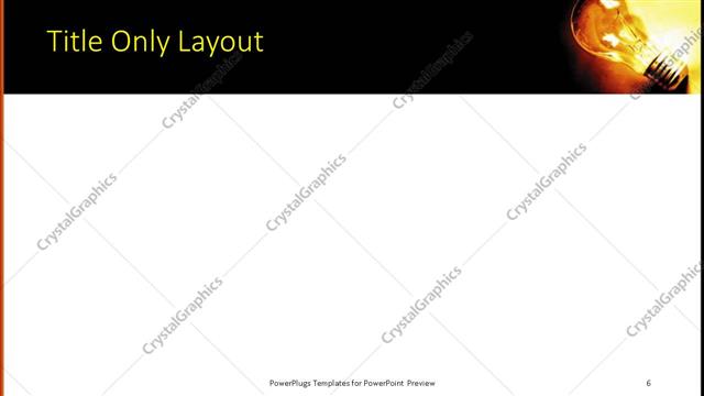 Title Only presentation slide layout