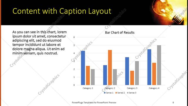 Content with Caption presentation slide layout