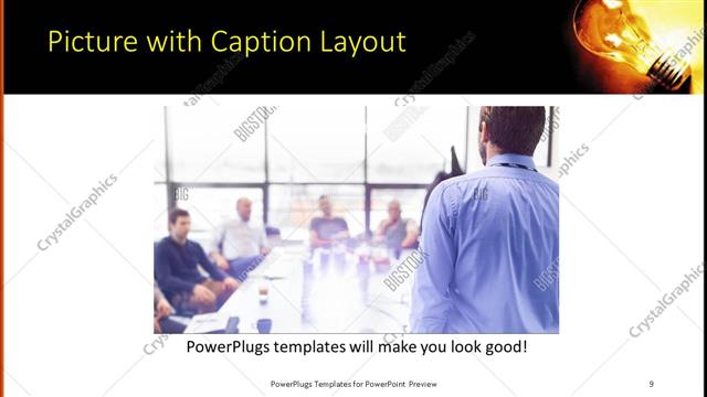Picture with Caption presentation slide layout