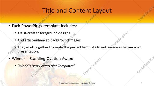 Title and Content presentation slide layout