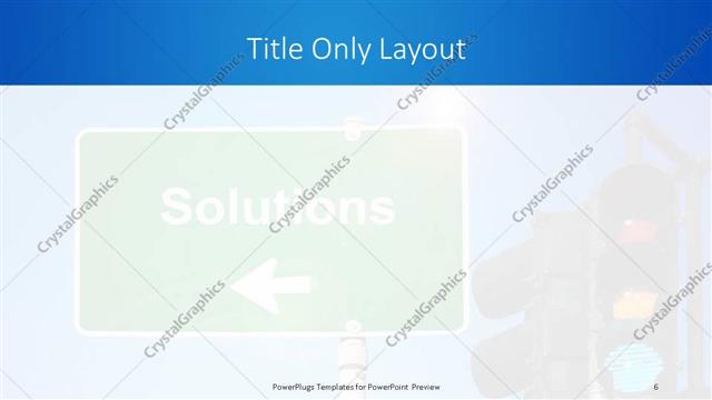 Title Only presentation slide layout
