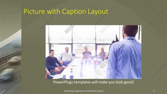 Picture with Caption presentation slide layout