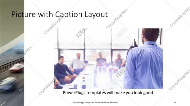 Picture with Caption presentation slide layout