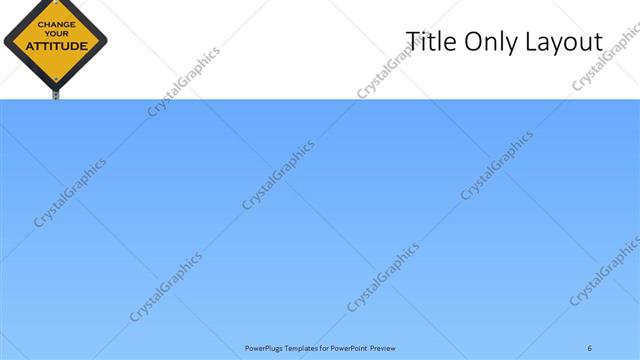 Title Only presentation slide layout