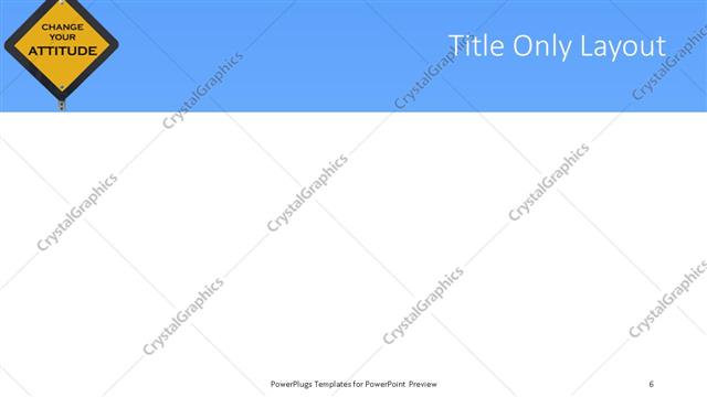 Title Only presentation slide layout
