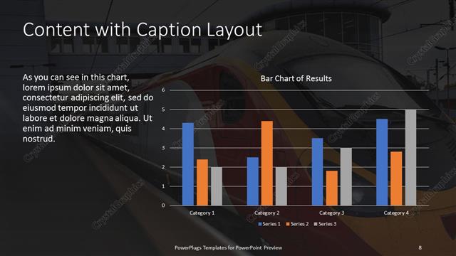 Content with Caption presentation slide layout