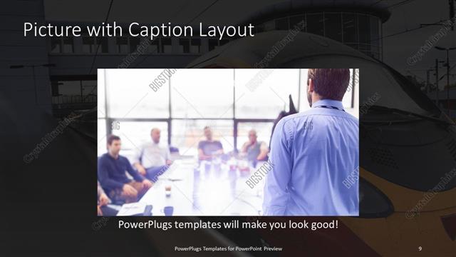 Picture with Caption presentation slide layout