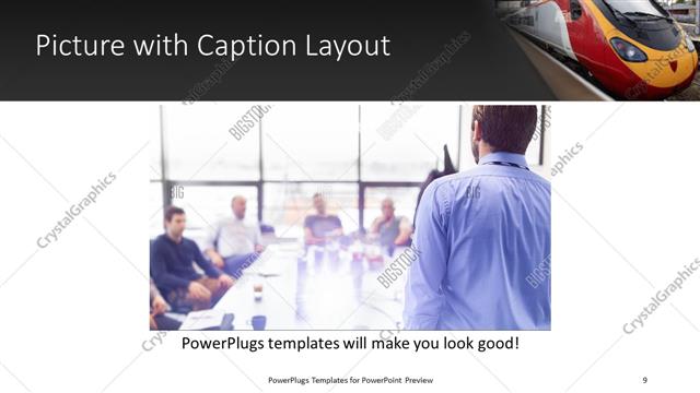 Picture with Caption presentation slide layout