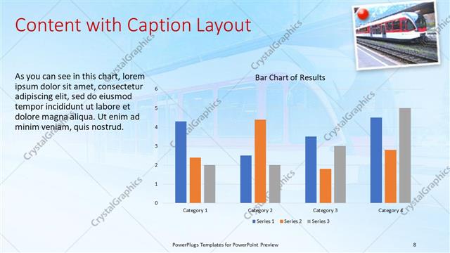 Content with Caption presentation slide layout