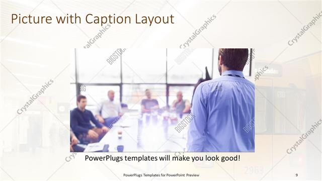 Picture with Caption presentation slide layout