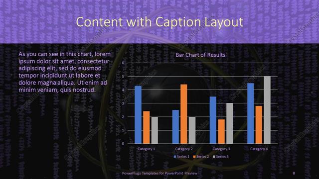 Content with Caption presentation slide layout