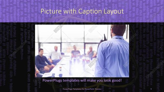 Picture with Caption presentation slide layout