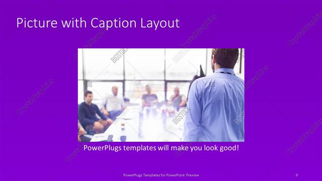 Picture with Caption presentation slide layout