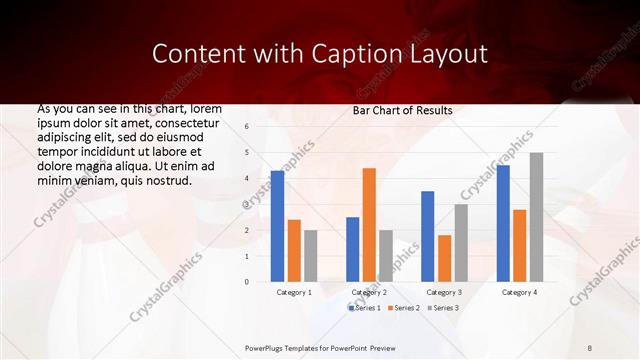 Content with Caption presentation slide layout