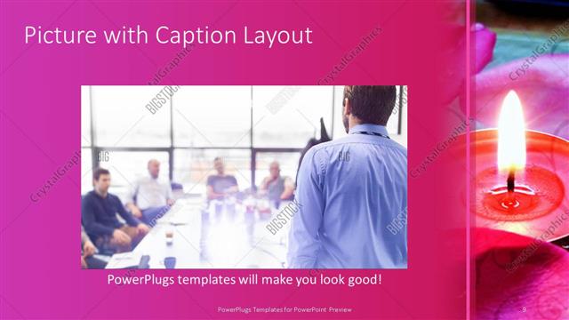 Picture with Caption presentation slide layout