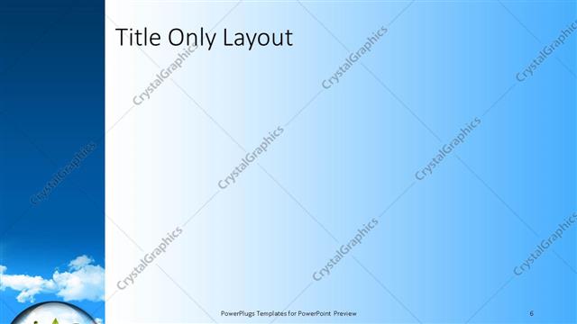 Title Only presentation slide layout