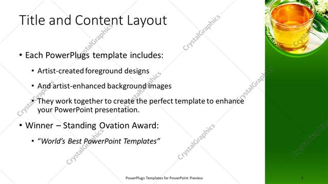 Title and Content presentation slide layout