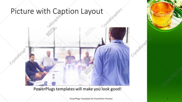 Picture with Caption presentation slide layout