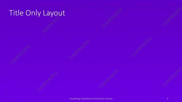 Title Only presentation slide layout