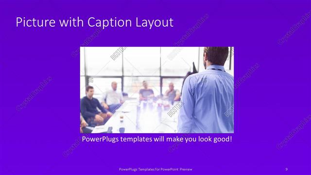 Picture with Caption presentation slide layout