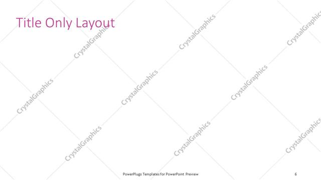 Title Only presentation slide layout