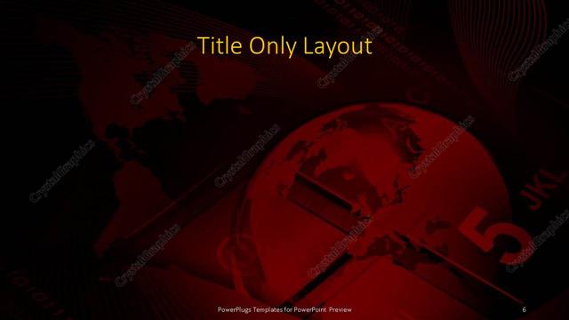 Title Only presentation slide layout