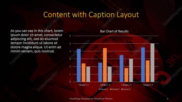 Content with Caption presentation slide layout