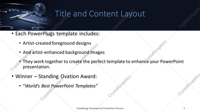 Title and Content presentation slide layout