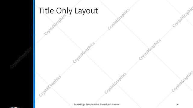 Title Only presentation slide layout