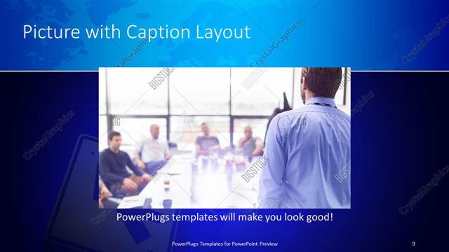 Picture with Caption presentation slide layout