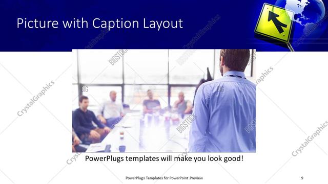 Picture with Caption presentation slide layout