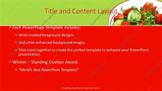 Title and Content presentation slide layout