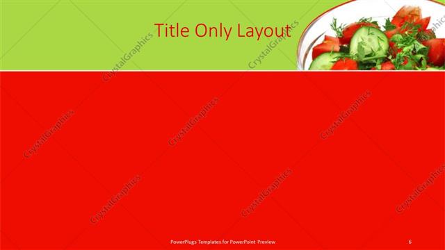 Title Only presentation slide layout