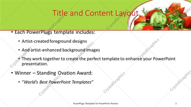 Title and Content presentation slide layout